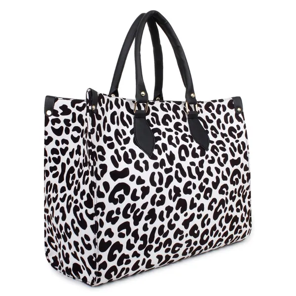 White_And_Black_Synthetic_Leather_Casual_Luxury_Handbags_For_Women_(Buy_1_Get_1_Free)
