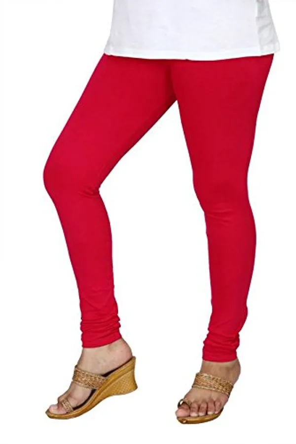 Light_Rani_Stretchable_Cotton_Lycra_V-Cut_Solid_Premium_Four_Way_Churidar_Leggings_For_Womens_And_Girls