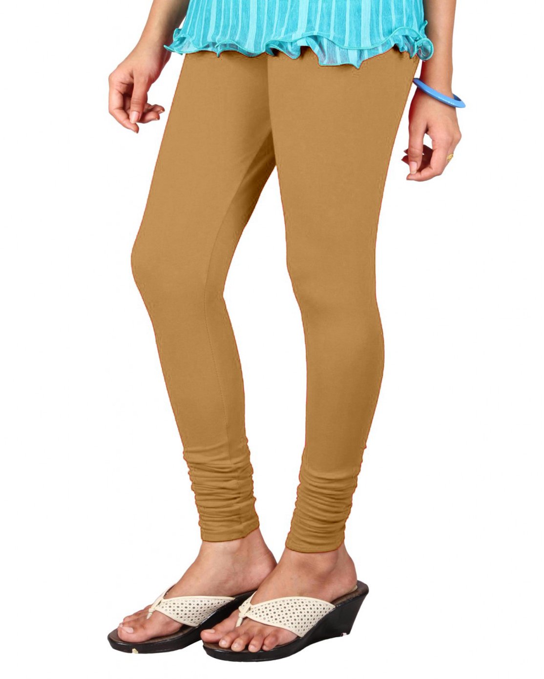 Skin(Begni)_Stretchable_Cotton_Lycra_V-Cut_Solid_Premium_Four_Way_Churidar_Leggings_For_Womens_And_Girls