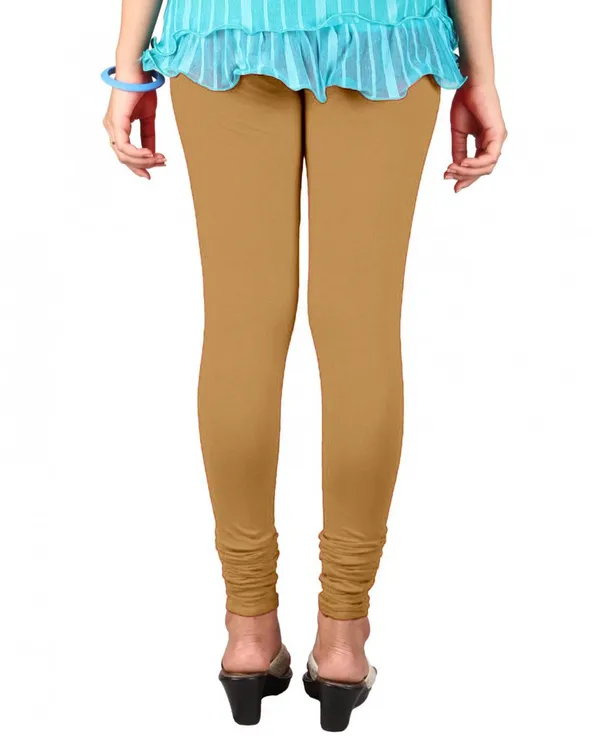 Skin(Begni)_Stretchable_Cotton_Lycra_V-Cut_Solid_Premium_Four_Way_Churidar_Leggings_For_Womens_And_Girls