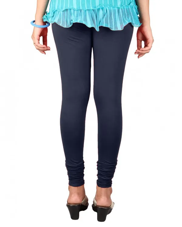 Navy_Blue_Stretchable_Cotton_Lycra_V-Cut_Solid_Premium_Four_Way_Churidar_Leggings_For_Womens_And_Girls