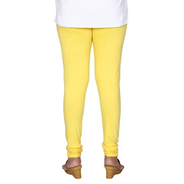 Yellow_Stretchable_Cotton_Lycra_V-Cut_Solid_Premium_Four_Way_Churidar_Leggings_For_Womens_And_Girls