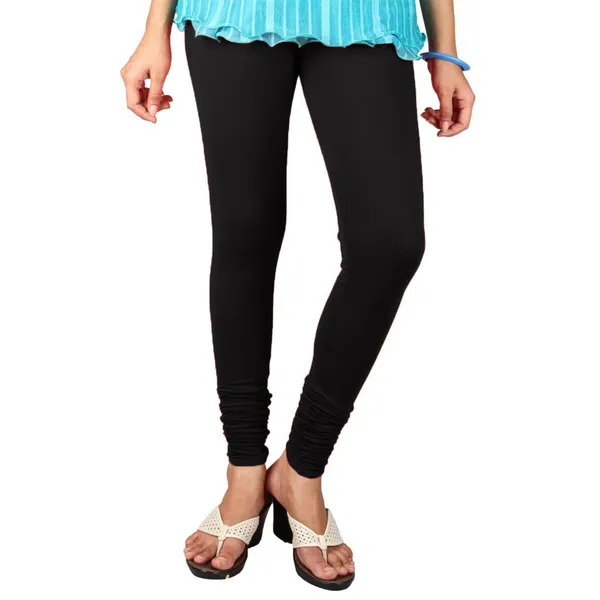 Black_Stretchable_Cotton_Lycra_V-Cut_Solid_Premium_Four_Way_Churidar_Leggings_For_Womens_And_Girls
