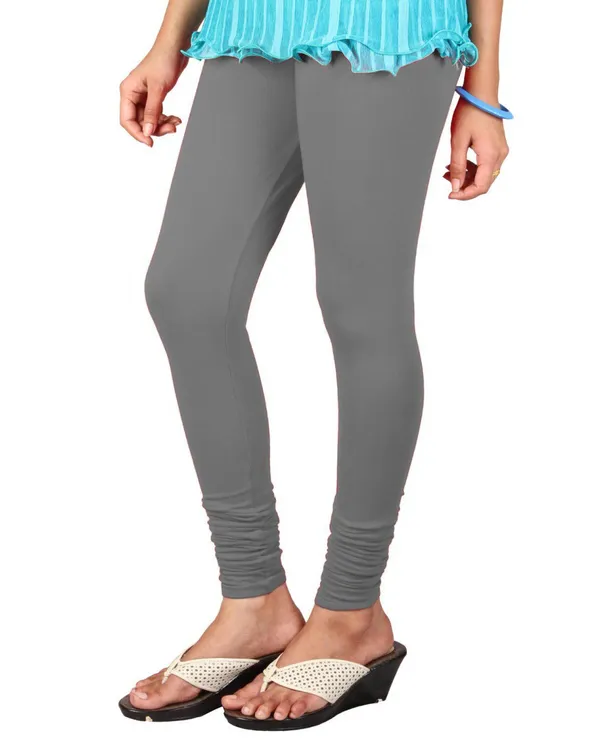 Grey_Stretchable_Cotton_Lycra_V-Cut_Solid_Premium_Four_Way_Churidar_Leggings_For_Womens_And_Girls