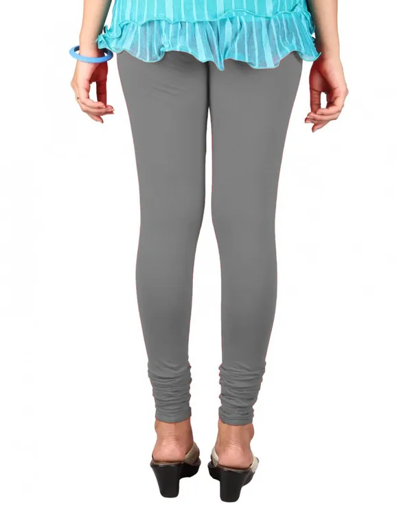 Grey_Stretchable_Cotton_Lycra_V-Cut_Solid_Premium_Four_Way_Churidar_Leggings_For_Womens_And_Girls