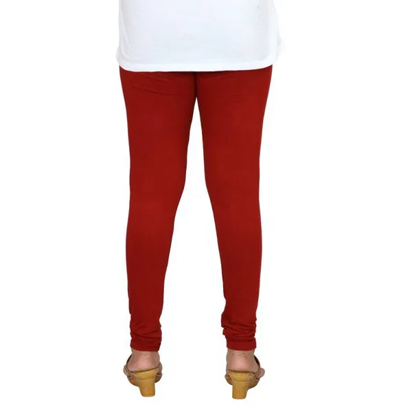 Maroon_Stretchable_Cotton_Lycra_V-Cut_Solid_Premium_Four_Way_Churidar_Leggings_For_Womens_And_Girls