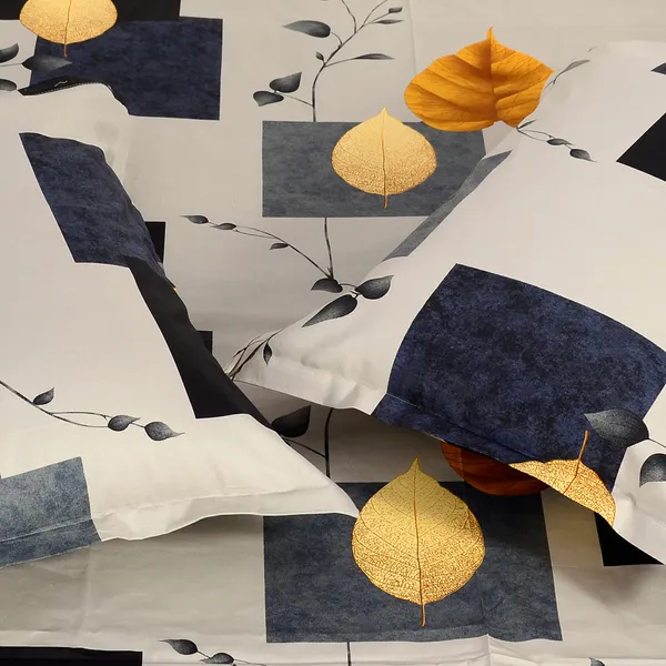 220_TC_Premium_King_Size_Bedsheet_with_2_Pillow_Covers_in_100%_Cotton_|Higher_TC_fabric_|_Color_:_White_Swan