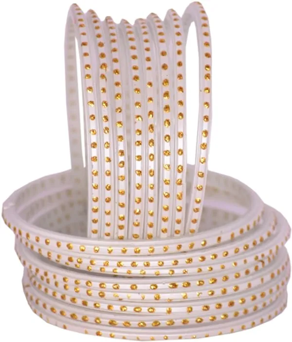 Glass_Bangles_for_Women_&_Girls_Chudi_Set_White_Golden_Dot_With_Glossy_Finished_(Pack_of_24)