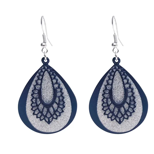Earrings_for_Women_and_Girls_Black_Colour_Crystal_Design_Pattern