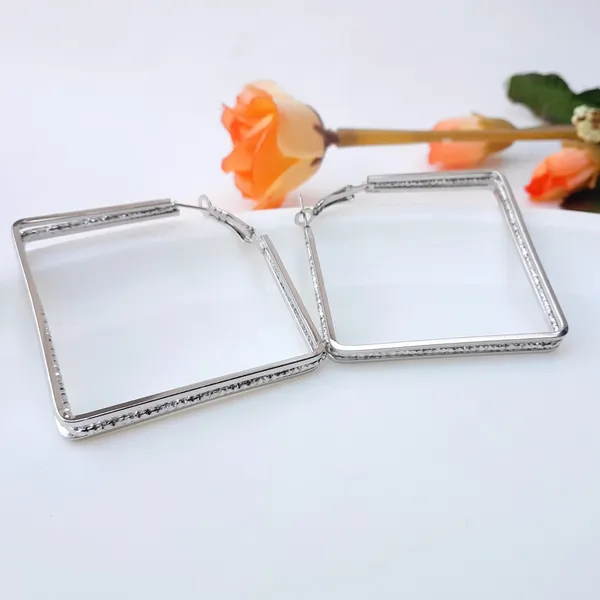 Earrings_for_Women_and_Girls_Silver_Colour_Square_Hoop