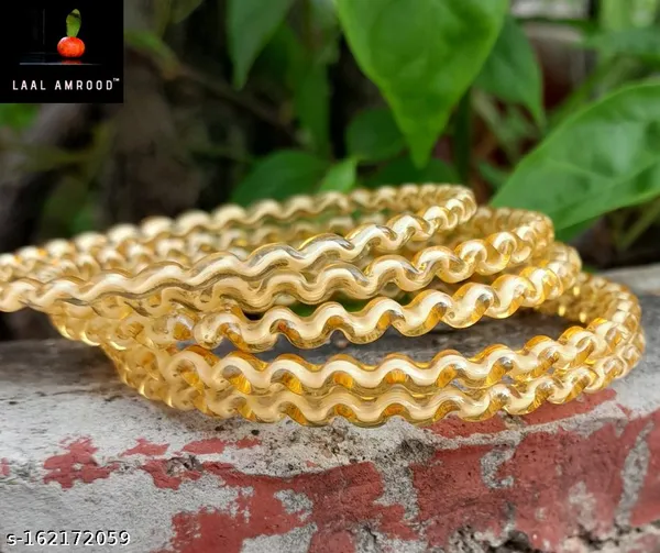 Pack_of_12_Glass_Bangle_Bracelet_Chudi_Set_For_Women_&_Girls_Gold_Colour_Zig-Zag_Design