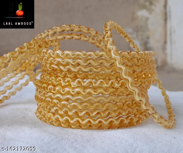 Pack_of_12_Glass_Bangle_Bracelet_Chudi_Set_For_Women_&_Girls_Gold_Colour_Zig-Zag_Design