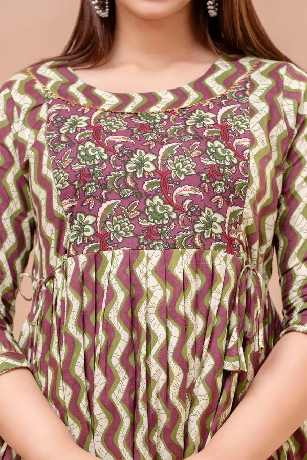 Lahriya_Laining_Cotton_Maternity_And_Feeding_Kurti