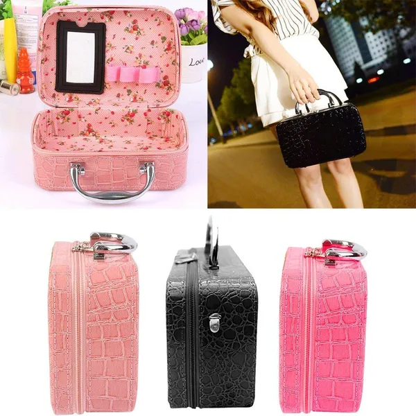 Latest_Stylish_Makeup_Box_For_Women__Toiletry_Storage_Pouch___Jewellery_Organizer_Of_Pu_Leather