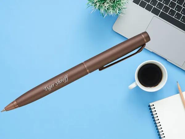 Coffee_Brown_Twist_Ball_Pen_With_Name_Engraved