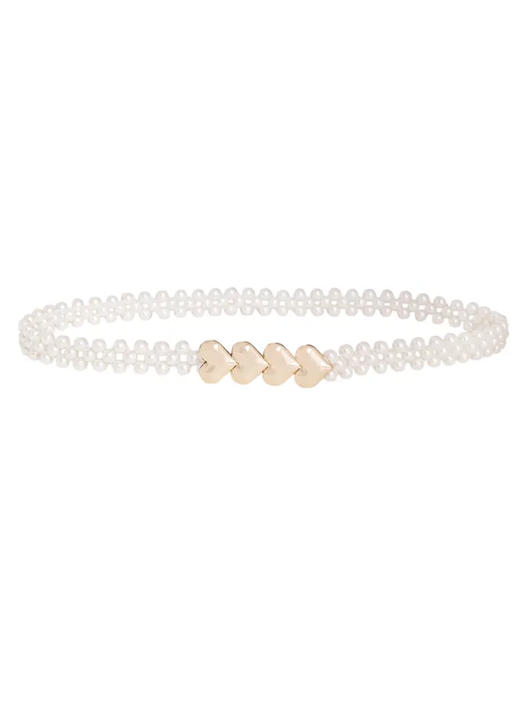 White_Metal_Belt_For_Women