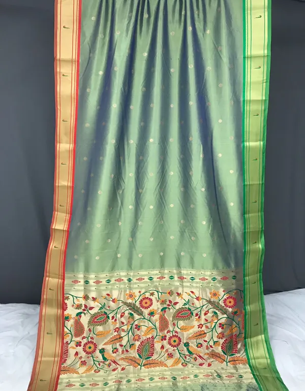 Light_Green_Paithani_Silk_Woven_Saree