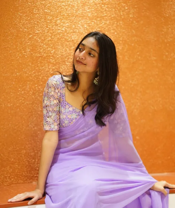 GEET_LAVENDER_GEORGETTE_SILK_SAREE_WITH_EMBROIDERED_BLOUSE