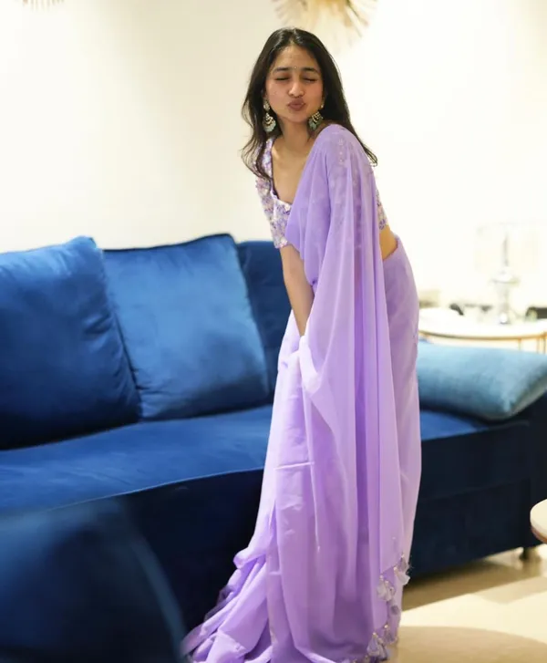 GEET_LAVENDER_GEORGETTE_SILK_SAREE_WITH_EMBROIDERED_BLOUSE