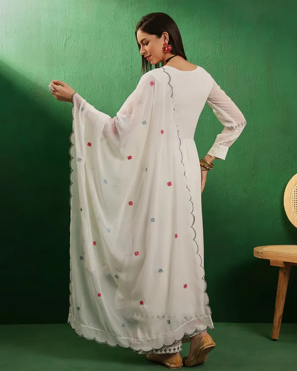 Off_White_Georgette_Mirror_Work_Embroidered_Kurta_With_Palazzo_And_Dupatta_Set_For_Women
