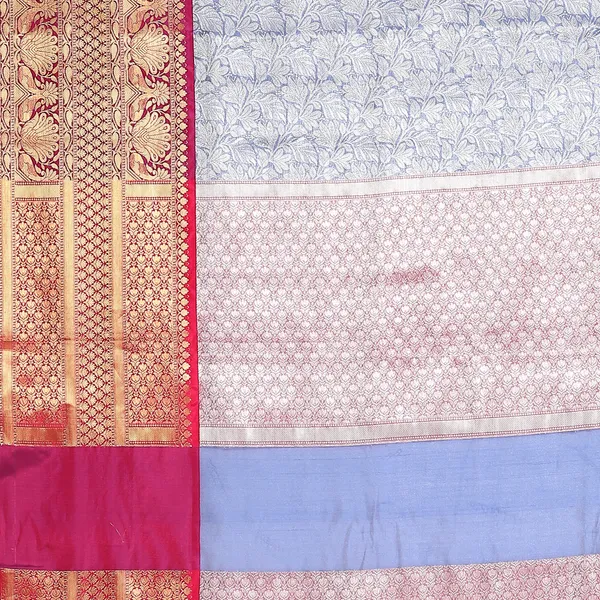 Blue_Kanchi_Silk/Brocade_Banarasi_Sarees_For_Women