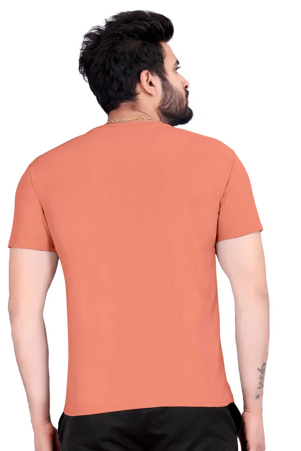 Men_Solid_Round_Neck_peach_T-Shirt