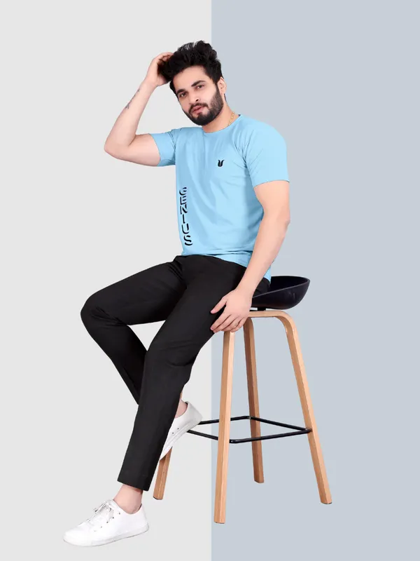 Men_Solid_Round_Neck_sky_blue_T-Shirt