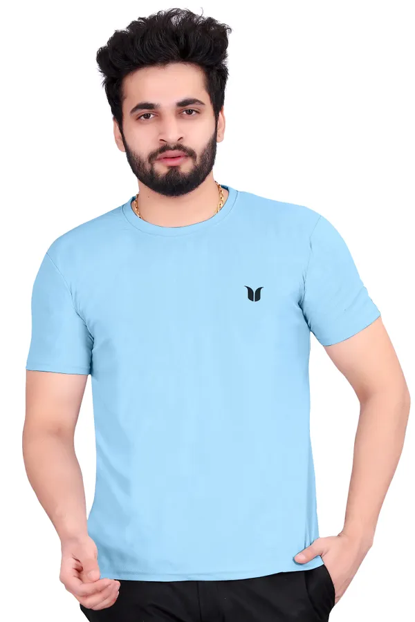 Men_Solid_Round_Neck_sky_blue_T-Shirt