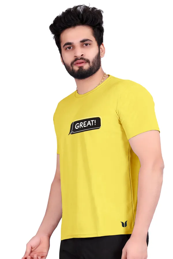 Men_Solid_Round_Neck_yellow_T-Shirt
