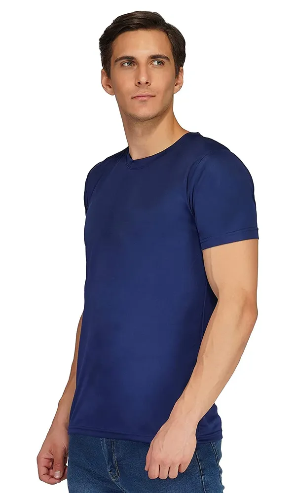 Men_Solid_lycra_Round_Neck_Navy_Blue_T-Shirt
