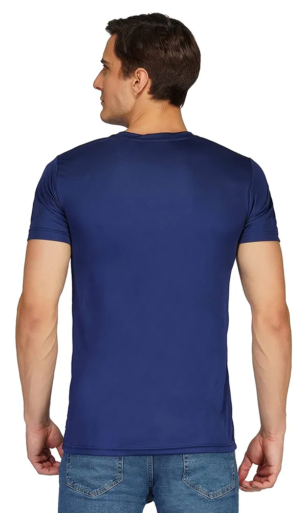 Men_Solid_lycra_Round_Neck_Navy_Blue_T-Shirt