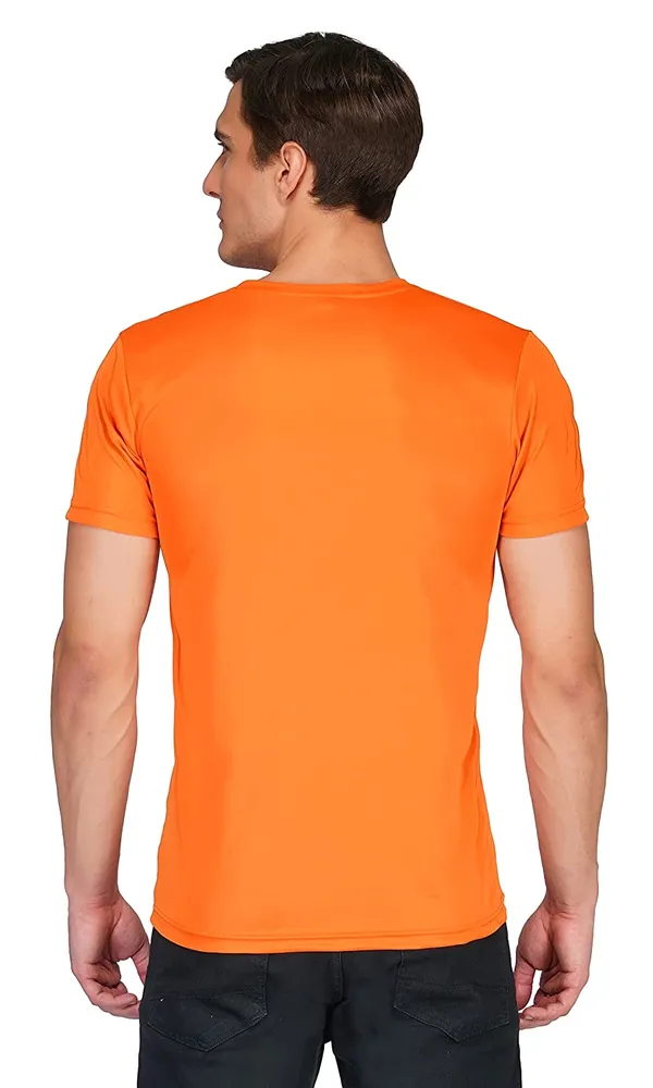 Men_Solid_lycra_Round_Neck_Neon_Orange_T-Shirt