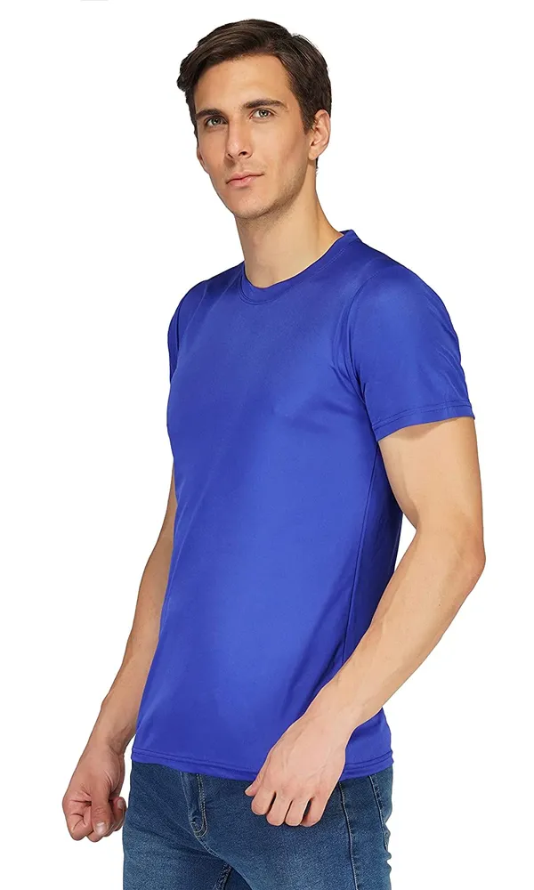 Men_Solid_lycra_Round_Neck_Royal_Blue_T-Shirt