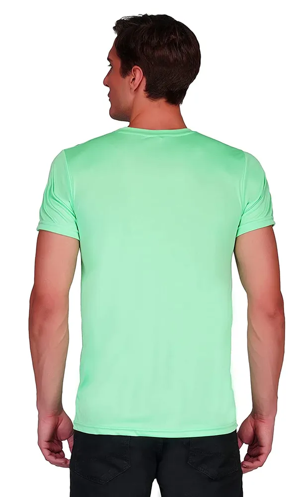 Men_Solid_lycra_Round_Neck_Sea_Green_T-Shirt