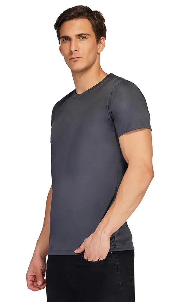 Men_Solid_lycra_Round_Neck_dark_Grey_T-Shirt