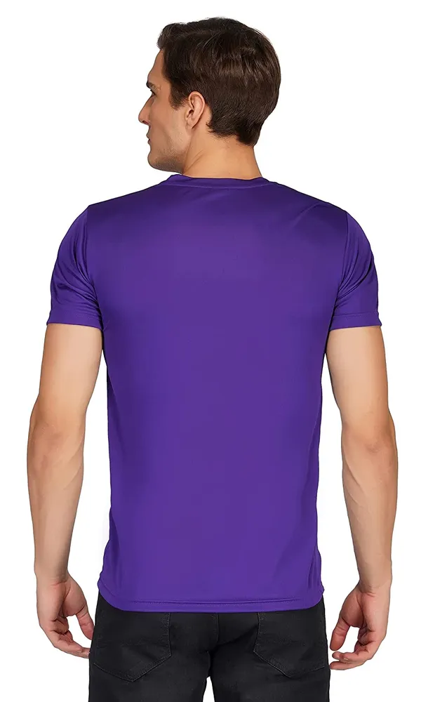 Men_Solid_lycra_Round_Neck_dark_purple_T-Shirt