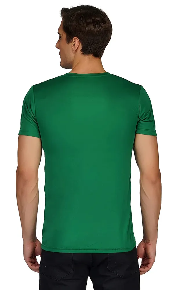 Men_Solid_lycra_Round_Neck_jgreen_T-Shirt