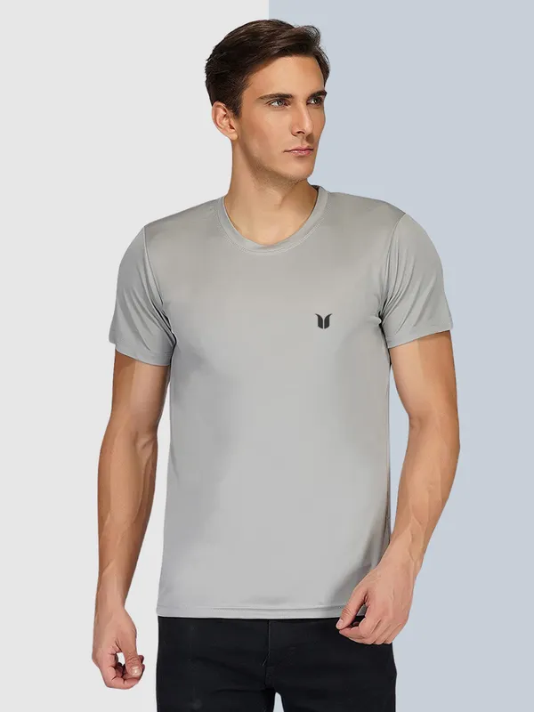 Men_Solid_lycra_Round_Neck_light_grey_T-Shirt