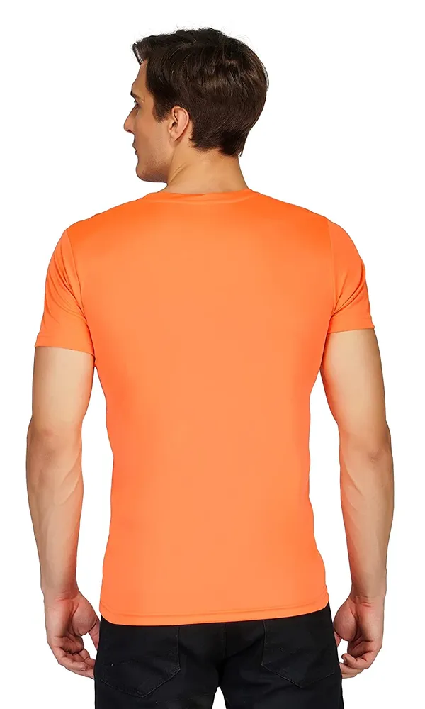 Men_Solid_lycra_Round_Neck_orange_T-Shirt