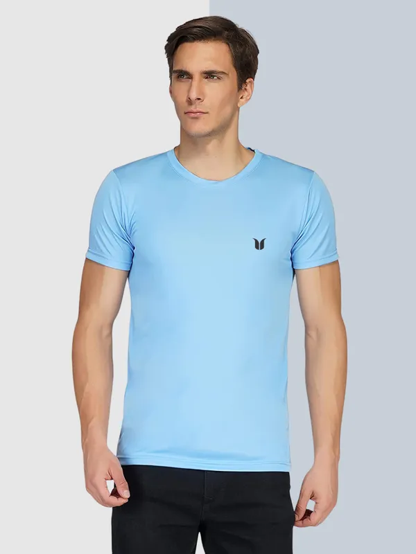 Men_Solid_lycra_Round_Neck_sky_blue_T-Shirt