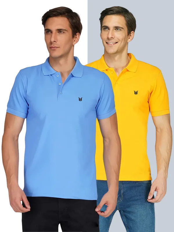 Pack_of_2_Men_Solid_Polo_Neck_sky_blue_and_yellow_T-Shirt