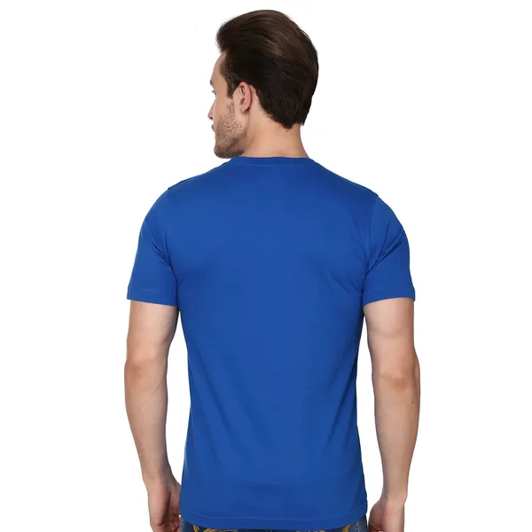 Tshirt_For_Men_Cotton_|_Half_Sleeves_Round_Neck_Printed_Casuals_Royal_Blue