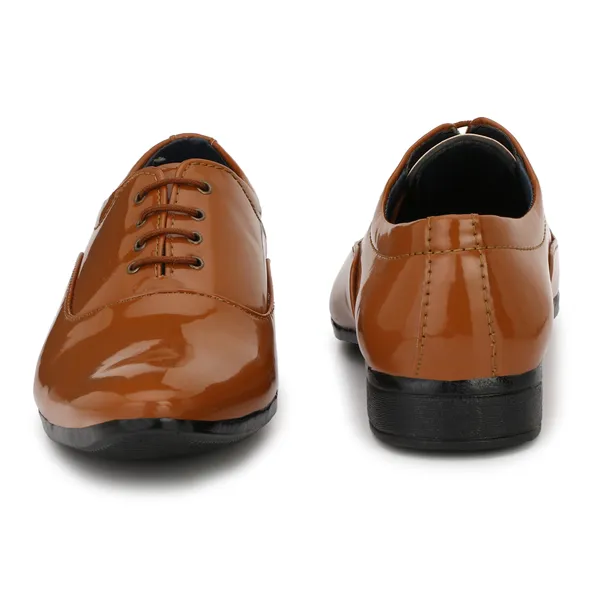 Tan_Brown_Patent_Leather_And_Pu_Lace_Ups_Derby_For_Men