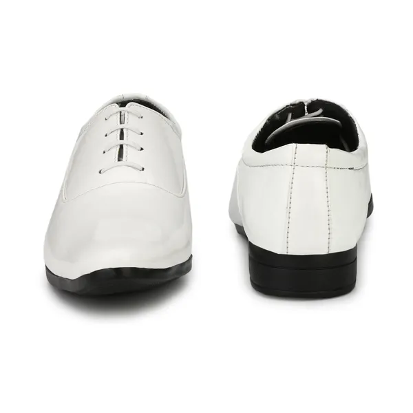 White_Patent_Leather_And_Pu_Lace_Ups_Derby_For_Men