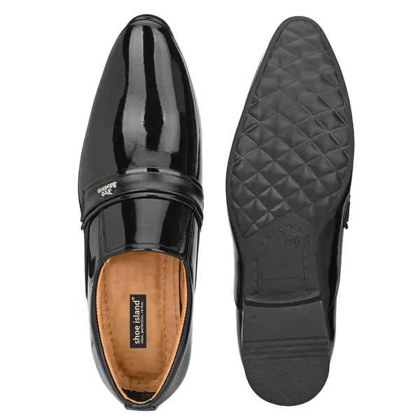 Black_Patent_Leather_And_Tpr_Slip_On_Slip-On_For_Men