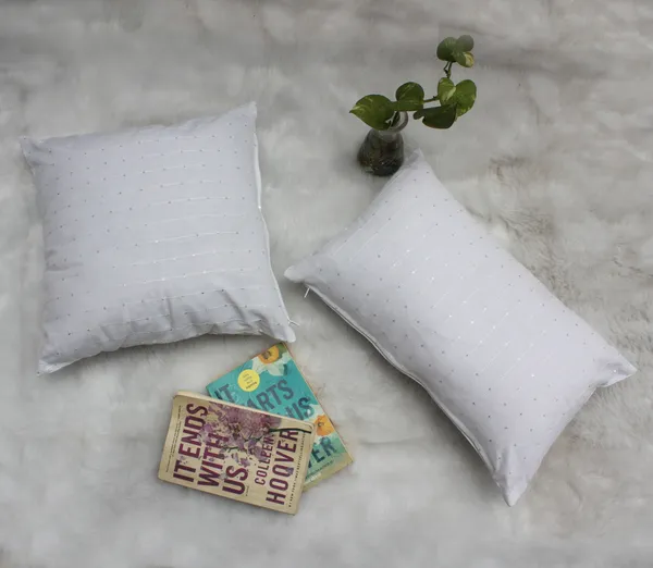 Pack_of_2_Piece_White_Polysilk_Harmony_Sequence_Collection_Cushion_&_Pillow_Cover_for_Living_Room_and_Bedroom