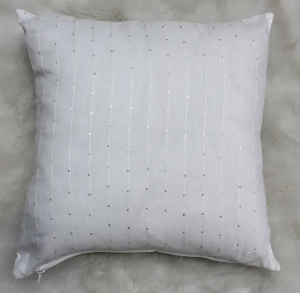 Pack_of_2_Piece_White_Polysilk_Harmony_Sequence_Collection_Cushion_&_Pillow_Cover_for_Living_Room_and_Bedroom