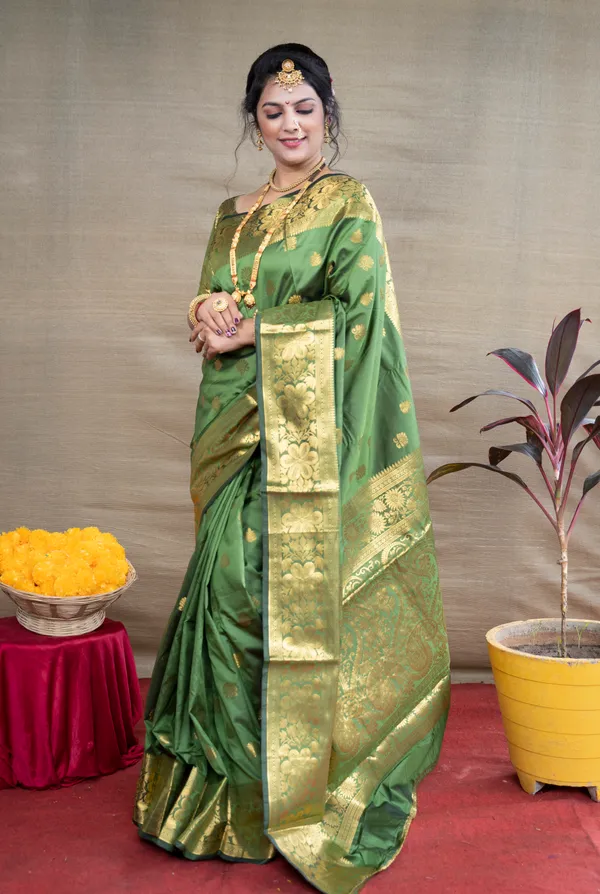 Green Silk Saree