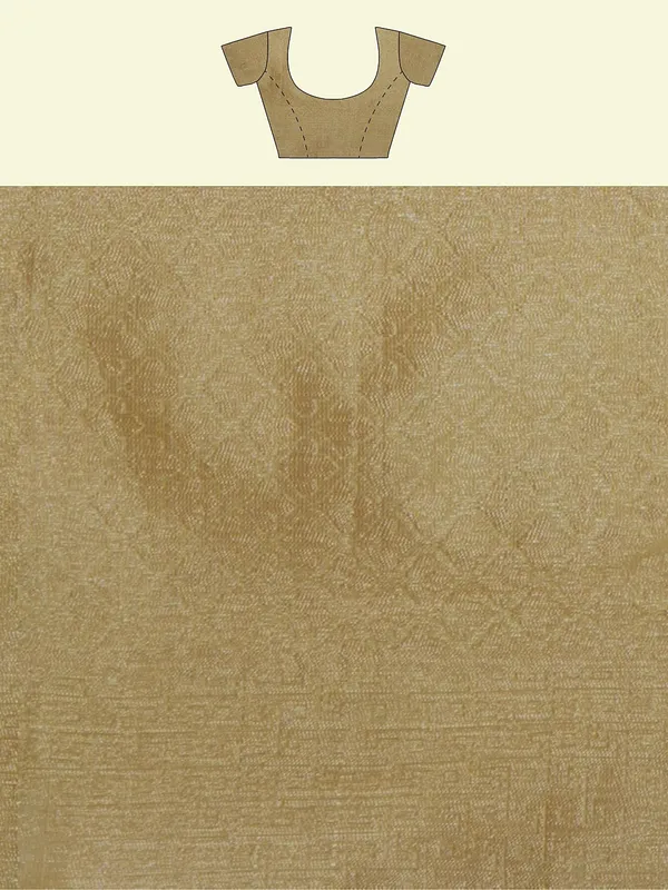 Beige_Cotton_Blend_Banarasi_Sarees_For_Women