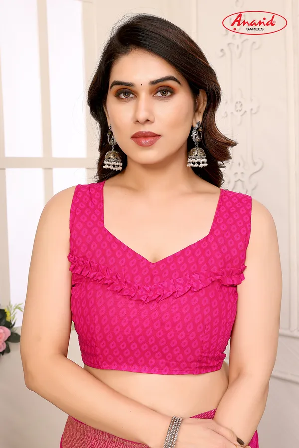 Printed,_Paisley_Bollywood_Georgette_Saree_(Purple)